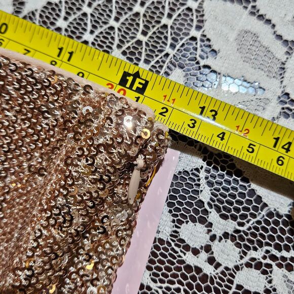 2000s gyaru glam gold champagne sequin shorts hot pants - Picture 5 of 6